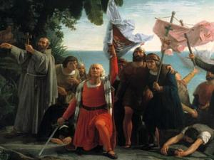 Llegada de los españoles al Caribe en 1492. / Dióscoro Puebla (WIKIMEDIA)