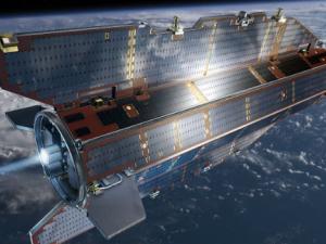 GOCE en órbita. / ESA /AOES Medialab (PIXABAY)