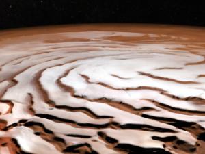 Después de más de un año modificando su órbita, por fin podrá hacer las tan esperadas mediciones de alta resolución. / ESA/DLR/FU Berlin; NASA MGS MOLA Science Team