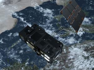 Sentinel-3 en órbita. / ESA/ATG medialab