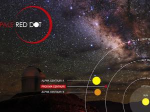 "Pale Red Dot" es una búsqueda internacional para encontrar exoplanetas como la Tierra alrededor de la estrella más cercana a nosotros, Proxima Centauri.  / ESO/Pale Red Dot