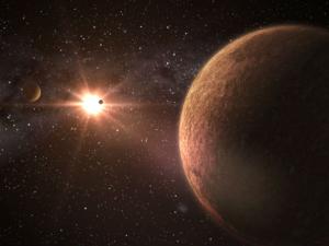 Recreación artística de un planeta extrasolar rocoso. / Gabriel Pérez Díaz, SMM (IAC)