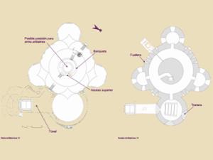Plano de planta del Blockhaus 13 de Colmenar del Arroyo. / Comunidad de Madrid