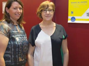 Investigadoras Ana María Gil Palmero y Micaela Moro Ipola. Autor: Àlex Pérez