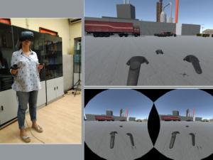 Investigadora inmersa en una misión. / UPM. 