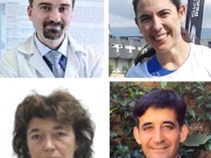 De izquierda a derecha y de arriba abajo: Pedro J Benito Peinado, Rocío Cupeiro Coto, Guadalupe Garrido Pastor y Manuel Sillero Quintana, profesores de la Facultad de Ciencias de la Actividad Física y del Deporte (INEF) de la Universidad Politécnica de Madrid.