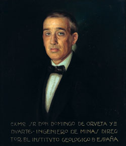 Retrato de Domingo de Orueta perteneciente a la galería de directores del Instituto Geológico y Minero de España.
